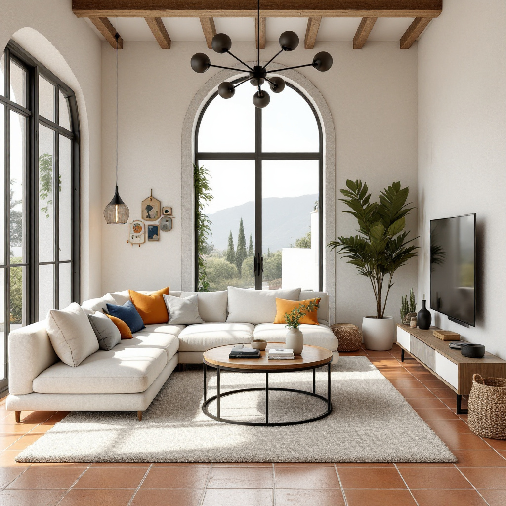 Mediterranean living room