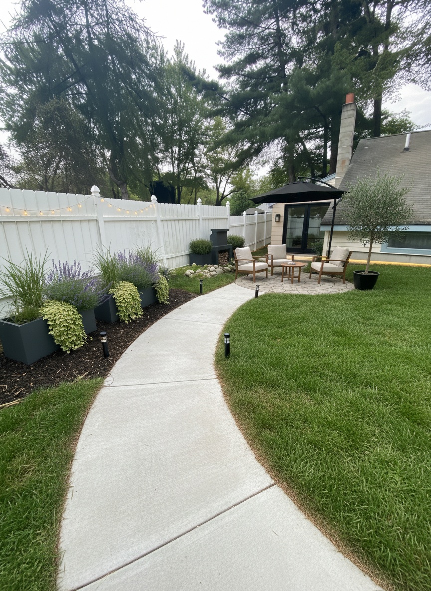 Modern patio