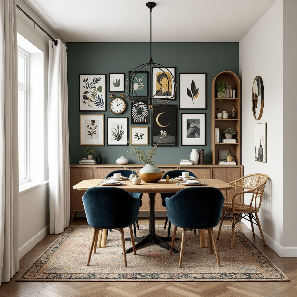 Eclectic dining room